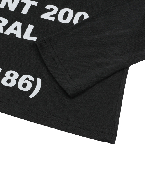 MUCENT（ムセント）の「レト37レタリングUネックロングスリーブTシャツ（2カラー）（Tシャツ/カットソー・レディース・ホワイト/ブラック・FREE）」の5枚目の写真