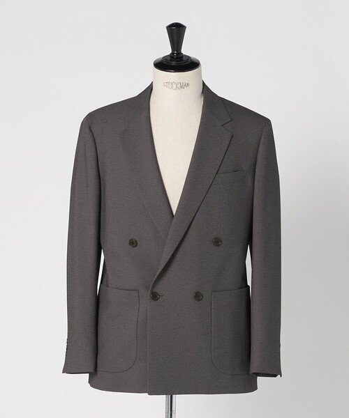 A+ ポリエステル シャークスキン ダブルブレスト 4B スタンダード