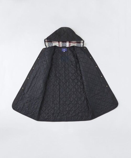 BLUE LABEL CRESTBRIDGE(ブルーレーベルクレストブリッジ)の「【一部店舗限定】クレストブリッジチェックキルティングコート(ノーカラーコート・レディース・ダークネイビー/ベージュ/ブラック・36/38)」の13枚目の写真