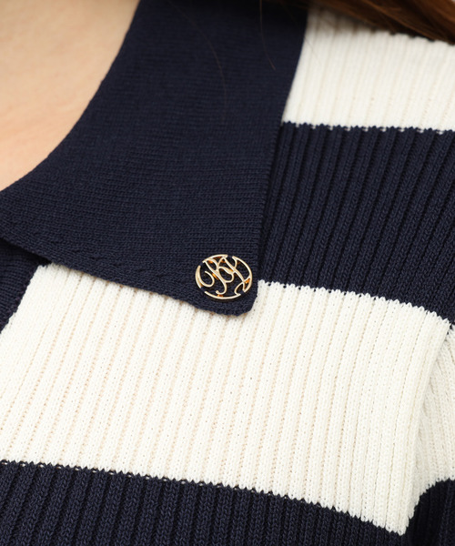 ROYAL PARTY（ロイヤルパーティー）の「ウォッシャブルスキッパー長袖ニットトップス（ニット/セーター・レディース・ピンク/オフホワイト/ブルー/ブラック/マルチ・FREE）」の11枚目の写真