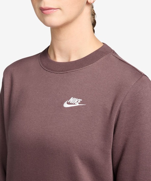 NIKE(ナイキ)の「ナイキ NIKE ナイキ NSW クラブ STD フリース L/S クルー(スウェット・レディース・ブラウン/パープル・S/M/L/XL)」の8枚目の写真