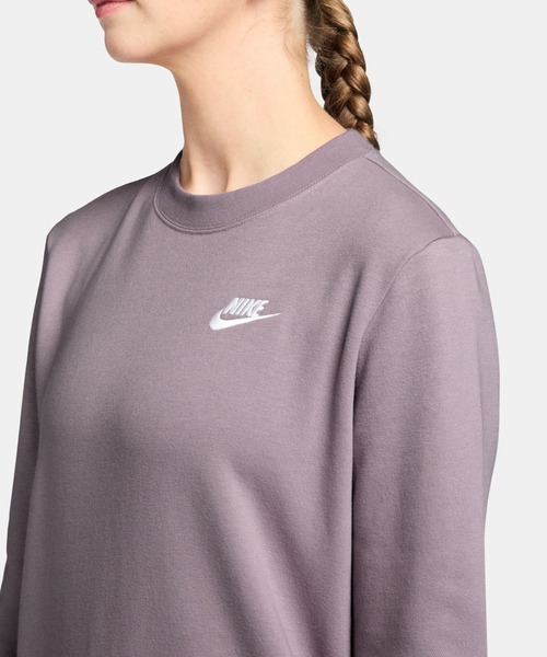 NIKE(ナイキ)の「ナイキ NIKE ナイキ NSW クラブ STD フリース L/S クルー(スウェット・レディース・ブラウン/パープル・S/M/L/XL)」の6枚目の写真