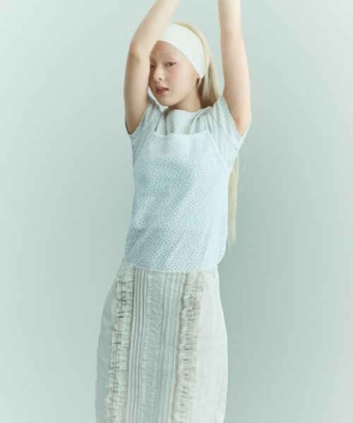 EN NEUME（エンノイム）の「【Set Up】Lace Composition Midi Skirt（スカート・レディース・アイボリー/ブラック/カーキ・0/1）」の9枚目の写真