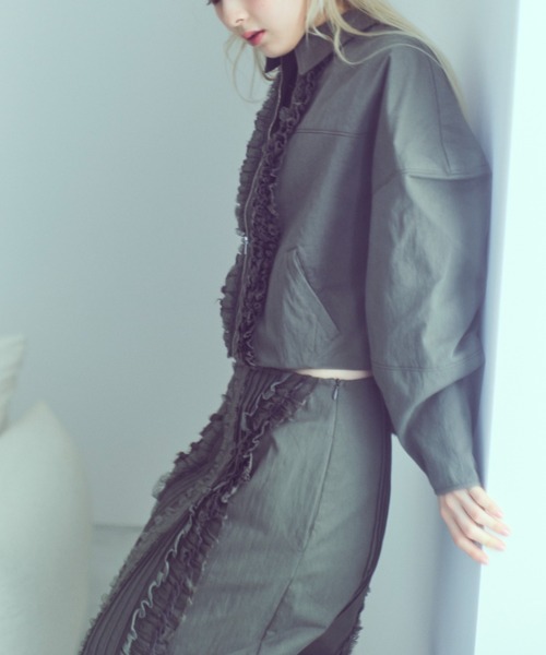 EN NEUME（エンノイム）の「【Set Up】Lace Composition Midi Skirt（スカート・レディース・アイボリー/ブラック/カーキ・0/1）」の20枚目の写真