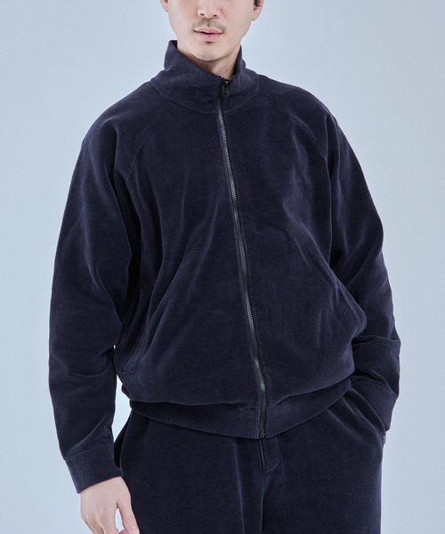 EDIFICE(エディフィス)の「Ecofade シェニール ジャケット(Tシャツ/カットソー・メンズ・ネイビー/ブラック系その他・LARGE/MEDIUM)」の2枚目の写真