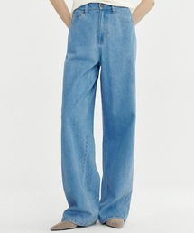 Bie（ビエ）の「ヴィンテージワイドデニムパンツ（デニムパンツ）」