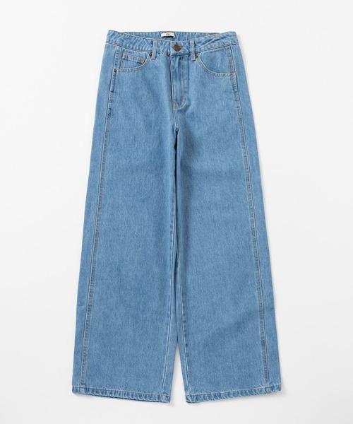 Bie（ビエ）の「ヴィンテージワイドデニムパンツ（デニムパンツ・レディース・ブルー・M/L/S）」の12枚目の写真