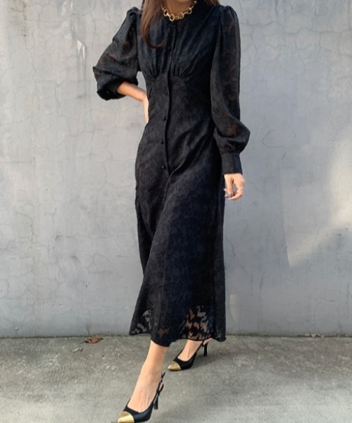 FREE STYLISTS(フリー スタイリスト)の「YUGA_YGMC All-lace embroidered dress(ドレス・レディース・ブラック/ホワイト・FREE)」の13枚目の写真