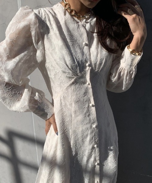 FREE STYLISTS(フリー スタイリスト)の「YUGA_YGMC All-lace embroidered dress(ドレス・レディース・ブラック/ホワイト・FREE)」の19枚目の写真