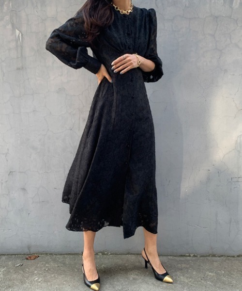 FREE STYLISTS(フリー スタイリスト)の「YUGA_YGMC All-lace embroidered dress(ドレス・レディース・ブラック/ホワイト・FREE)」の14枚目の写真
