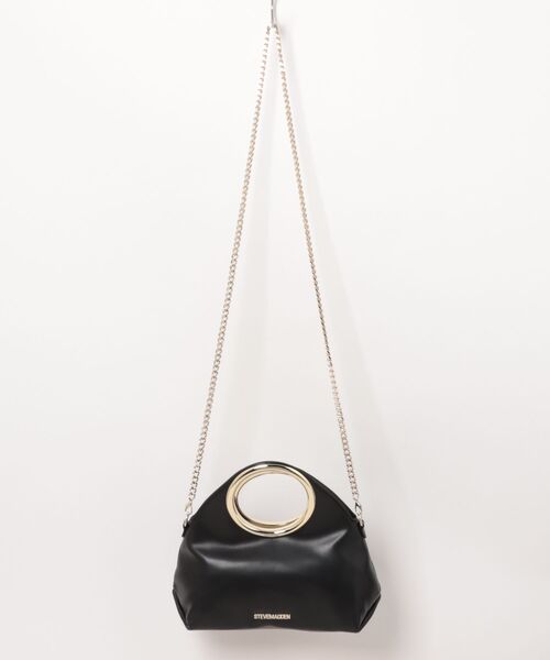 STEVE MADDEN（スティーブマデン）の「フープハンドルバッグ/S.MADDEN BFIORAｰXS（ハンドバッグ・レディース・ナチュラル/ブラック・F）」の2枚目の写真
