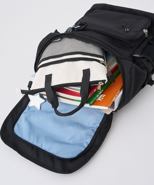 32L【軽量】【撥水】バケツ型スクールリュック（バックパック/リュック