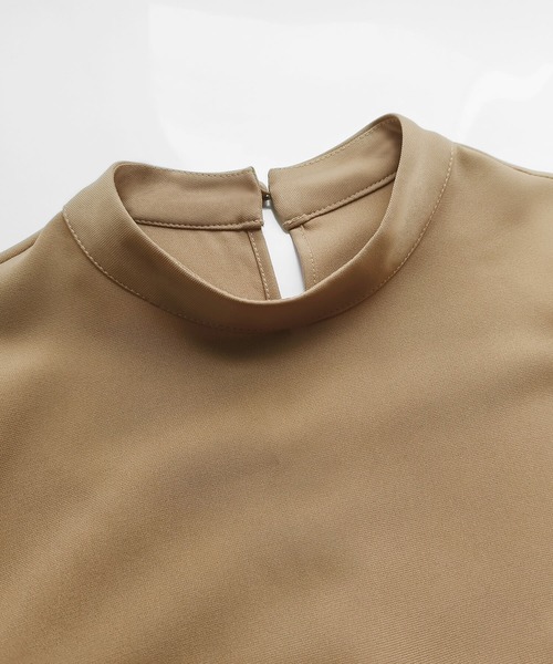 Cinderella（シンデレラ）の「パンツドレス パンツスーツ ドレス セットアップ 長袖 フォーマル オケージョン きれいめ パンツ 結婚式 謝恩会 発表会 大きいサイズ 同窓会 お呼ばれ パーティー 食事会 袖あり（パンツドレス・レディース・ブラック/ネイビー/ベージュ・LARGE/X-LARGE/MEDIUM）」の21枚目の写真