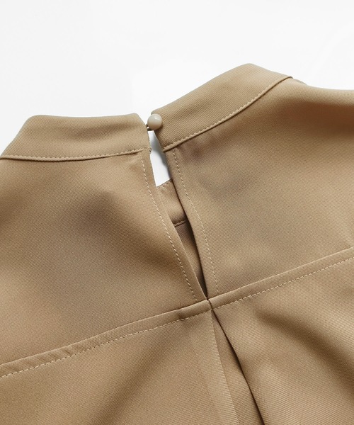 Cinderella（シンデレラ）の「パンツドレス パンツスーツ ドレス セットアップ 長袖 フォーマル オケージョン きれいめ パンツ 結婚式 謝恩会 発表会 大きいサイズ 同窓会 お呼ばれ パーティー 食事会 袖あり（パンツドレス・レディース・ブラック/ネイビー/ベージュ・LARGE/X-LARGE/MEDIUM）」の22枚目の写真