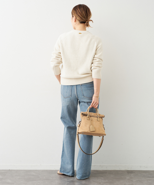 Deuxieme Classe（ドゥーズィエムクラス）の「SILKTWEED COZY プルオーバー（ニット/セーター・レディース・ホワイト/チャコールグレー・FREE）」の18枚目の写真