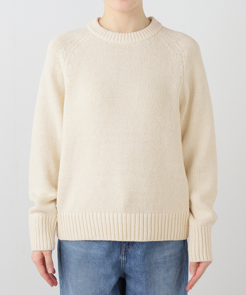 Deuxieme Classe（ドゥーズィエムクラス）の「SILKTWEED COZY プルオーバー（ニット/セーター・レディース・ホワイト/チャコールグレー・FREE）」の20枚目の写真