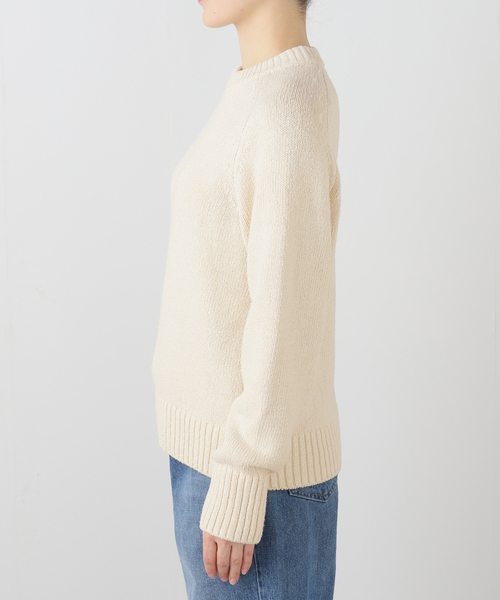 Deuxieme Classe（ドゥーズィエムクラス）の「SILKTWEED COZY プルオーバー（ニット/セーター・レディース・ホワイト/チャコールグレー・FREE）」の21枚目の写真