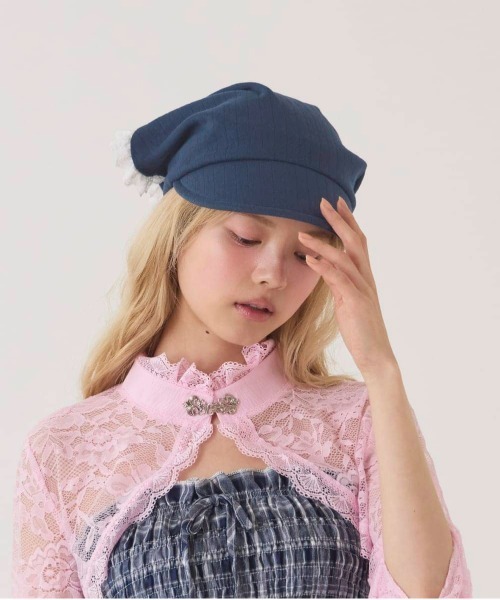 kaorinomori（カオリノモリ）の「kaorinomori  フルルキャップ / カオリノモリ（キャップ・レディース・ホワイト/ネイビー/ピンク・FREE）」の15枚目の写真