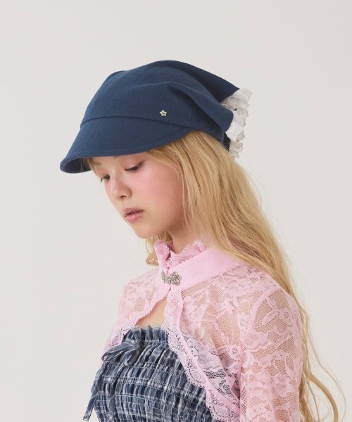 kaorinomori（カオリノモリ）の「kaorinomori  フルルキャップ / カオリノモリ（キャップ・レディース・ホワイト/ネイビー/ピンク・FREE）」の16枚目の写真