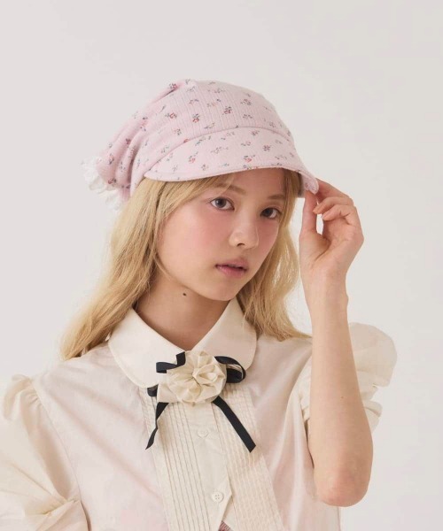 kaorinomori（カオリノモリ）の「kaorinomori  フルルキャップ / カオリノモリ（キャップ・レディース・ホワイト/ネイビー/ピンク・FREE）」の21枚目の写真