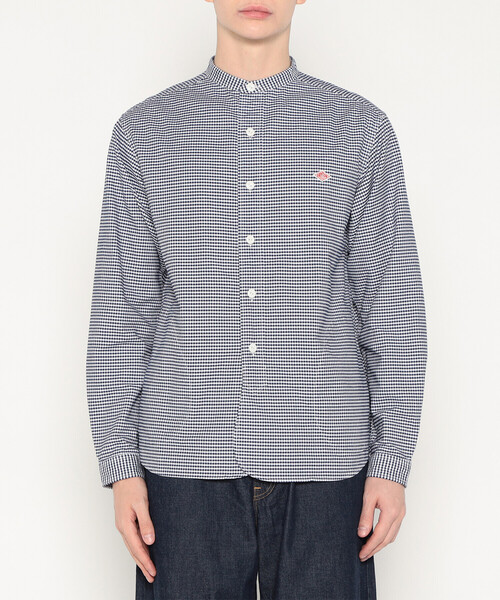 Men's Oxford Band Collar Shirt Pattern（シャツ/ブラウス）｜DANTON