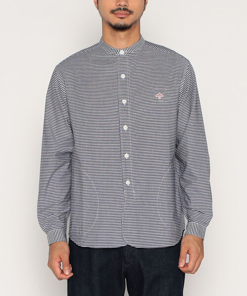 Men's Oxford Band Collar Shirt Pattern（シャツ/ブラウス）｜DANTON
