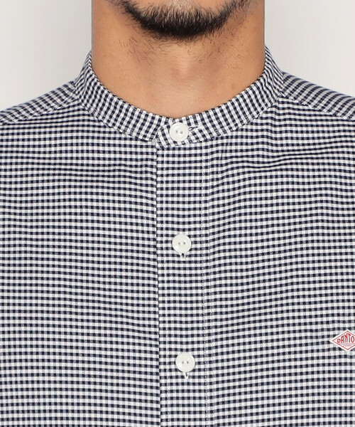 Men's Oxford Band Collar Shirt Pattern（シャツ/ブラウス）｜DANTON