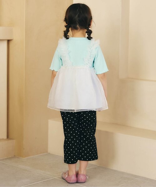 apres les cours（アプレレクール）の「【クロップド丈】リボンポケットきゅんパンツ（その他パンツ・キッズ・イエロー/インディゴブルー/ブラック・130/120/110/100/90/80/140）」の14枚目の写真