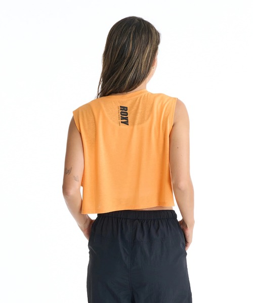 ROXY(ロキシー)の「ROXY ウィメンズ FITNESS TRIPLE HEARTS TANK トップス 【2026年春夏モデル】/ロキシー速乾ショート丈タンクトップ(タンクトップ・レディース・ブラック/オレンジ/ホワイト・SMALL/MEDIUM/LARGE)」の13枚目の写真