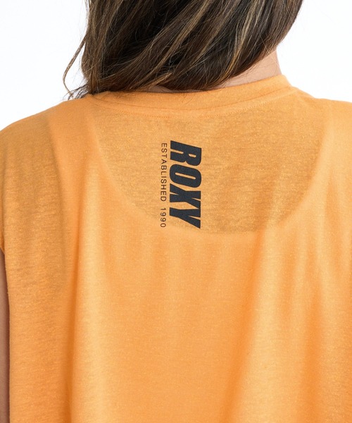 ROXY(ロキシー)の「ROXY ウィメンズ FITNESS TRIPLE HEARTS TANK トップス 【2026年春夏モデル】/ロキシー速乾ショート丈タンクトップ(タンクトップ・レディース・ブラック/オレンジ/ホワイト・SMALL/MEDIUM/LARGE)」の4枚目の写真