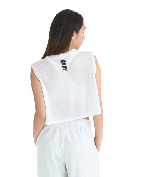 ROXY(ロキシー)の「ROXY ウィメンズ FITNESS TRIPLE HEARTS TANK トップス 【2026年春夏モデル】/ロキシー速乾ショート丈タンクトップ(タンクトップ・レディース・ブラック/オレンジ/ホワイト・SMALL/MEDIUM/LARGE)」の12枚目の写真