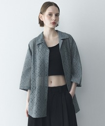 remer（リメール）の「フラワージャガードオーバーサイズシャツ / Flower Jacquard Oversize Shirt（シャツ/ブラウス）」