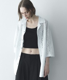 remer（リメール）の「フラワージャガードオーバーサイズシャツ / Flower Jacquard Oversize Shirt（シャツ/ブラウス）」