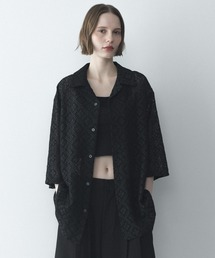 remer（リメール）の「フラワージャガードオーバーサイズシャツ / Flower Jacquard Oversize Shirt（シャツ/ブラウス）」