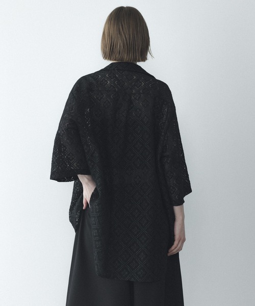 remer（リメール）の「フラワージャガードオーバーサイズシャツ / Flower Jacquard Oversize Shirt（シャツ/ブラウス・メンズ・ホワイト/ブラック/グレー・X-SMALL/LARGE/MEDIUM/SMALL）」の15枚目の写真