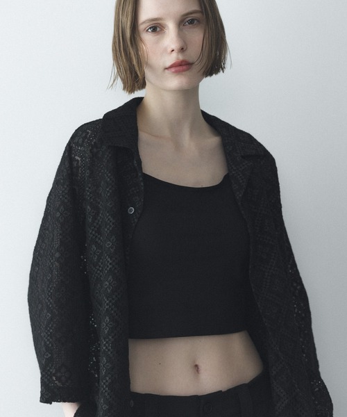 remer（リメール）の「フラワージャガードオーバーサイズシャツ / Flower Jacquard Oversize Shirt（シャツ/ブラウス・メンズ・ホワイト/ブラック/グレー・X-SMALL/LARGE/MEDIUM/SMALL）」の16枚目の写真