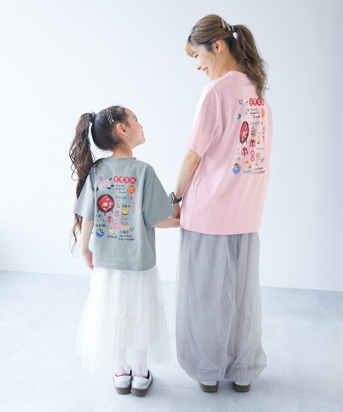 devirock（デビロック）の「【旅するデビロック】大人 プリント半袖Tシャツ（Tシャツ/カットソー・レディース・ブラック系2/ブラック系1/ホワイト系2/ホワイト系1/ライトグレー系1/ピンク系1・M/LL/L）」の9枚目の写真