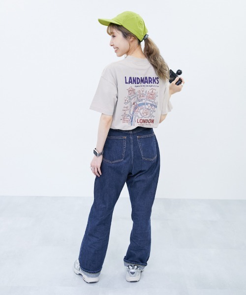 devirock（デビロック）の「【旅するデビロック】大人 プリント半袖Tシャツ（Tシャツ/カットソー・レディース・ブラック系2/ブラック系1/ホワイト系2/ホワイト系1/ライトグレー系1/ピンク系1・M/LL/L）」の10枚目の写真