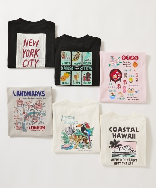 devirock（デビロック）の「【旅するデビロック】大人 プリント半袖Tシャツ（Tシャツ/カットソー・レディース・ブラック系2/ブラック系1/ホワイト系2/ホワイト系1/ライトグレー系1/ピンク系1・M/LL/L）」の20枚目の写真