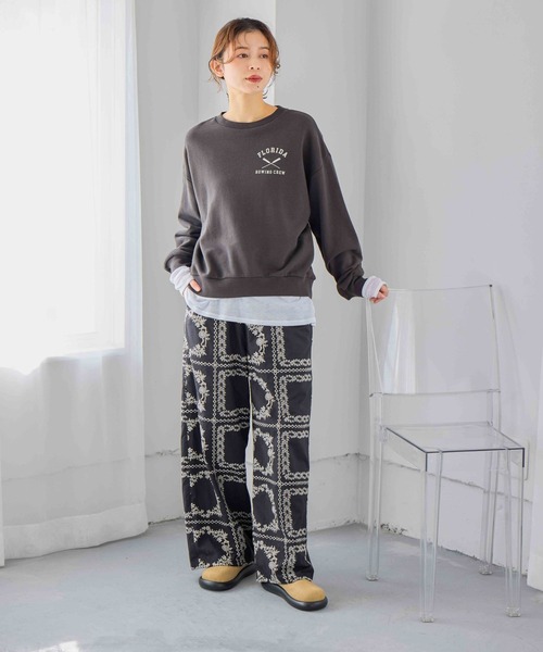 studio CLIP(スタディオクリップ)の「ブロック刺繍レースパンツ(その他パンツ・レディース・ブラック/オフホワイト・FREE)」の20枚目の写真