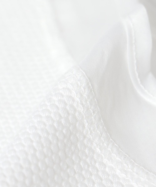 Cepica（セピカ）の「ラッセルシアー切替両前タンクトップ（タンクトップ・レディース・ブラック/オフホワイト/チャコールグレー・FREE）」の8枚目の写真