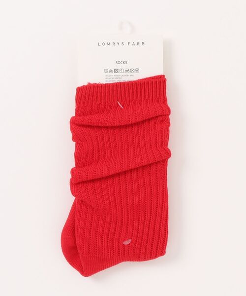 LOWRYS FARM（ローリーズファーム）の「カラールーズソックス 645165（シューズ小物/雑貨・レディース・レッド系その他/ゴールド系その他/ライトブルー/アイボリー/ピンク系その他・FREE）」の4枚目の写真