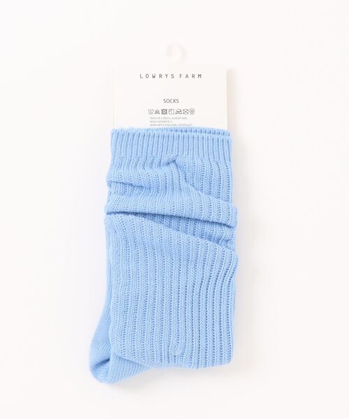 LOWRYS FARM（ローリーズファーム）の「カラールーズソックス 645165（シューズ小物/雑貨・レディース・レッド系その他/ゴールド系その他/ライトブルー/アイボリー/ピンク系その他・FREE）」の3枚目の写真