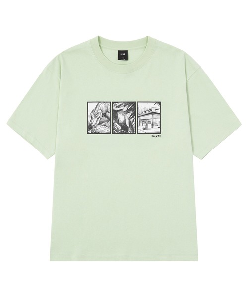 HUF(ハフ)の「FOSSIL FUEL TEE(Tシャツ/カットソー・メンズ・ブラック/グリーン系その他・S/M/L/XL/XXL)」の5枚目の写真