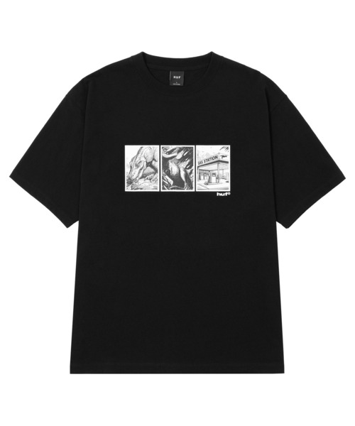 HUF(ハフ)の「FOSSIL FUEL TEE(Tシャツ/カットソー・メンズ・ブラック/グリーン系その他・S/M/L/XL/XXL)」の3枚目の写真