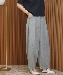 ピンタックワイドコクーンパンツ カーブパンツ