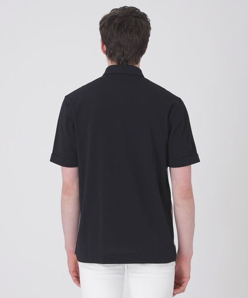 BLACK LABEL CRESTBRIDGE(ブラックレーベル・クレストブリッジ)の「パッチワーックサッカーポロシャツ(ポロシャツ・メンズ・ライトグレー/ネイビー/オフホワイト/ブラック・XL/M/L)」の17枚目の写真