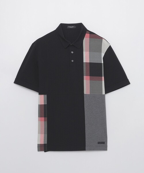 BLACK LABEL CRESTBRIDGE(ブラックレーベル・クレストブリッジ)の「パッチワーックサッカーポロシャツ(ポロシャツ・メンズ・ライトグレー/ネイビー/オフホワイト/ブラック・XL/M/L)」の19枚目の写真