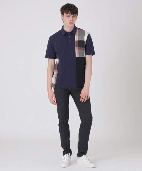 BLACK LABEL CRESTBRIDGE(ブラックレーベル・クレストブリッジ)の「パッチワーックサッカーポロシャツ(ポロシャツ・メンズ・ライトグレー/ネイビー/オフホワイト/ブラック・XL/M/L)」の20枚目の写真