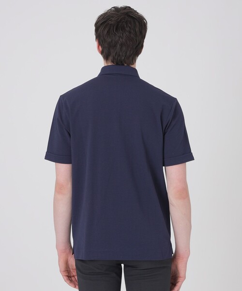 BLACK LABEL CRESTBRIDGE(ブラックレーベル・クレストブリッジ)の「パッチワーックサッカーポロシャツ(ポロシャツ・メンズ・ライトグレー/ネイビー/オフホワイト/ブラック・XL/M/L)」の22枚目の写真